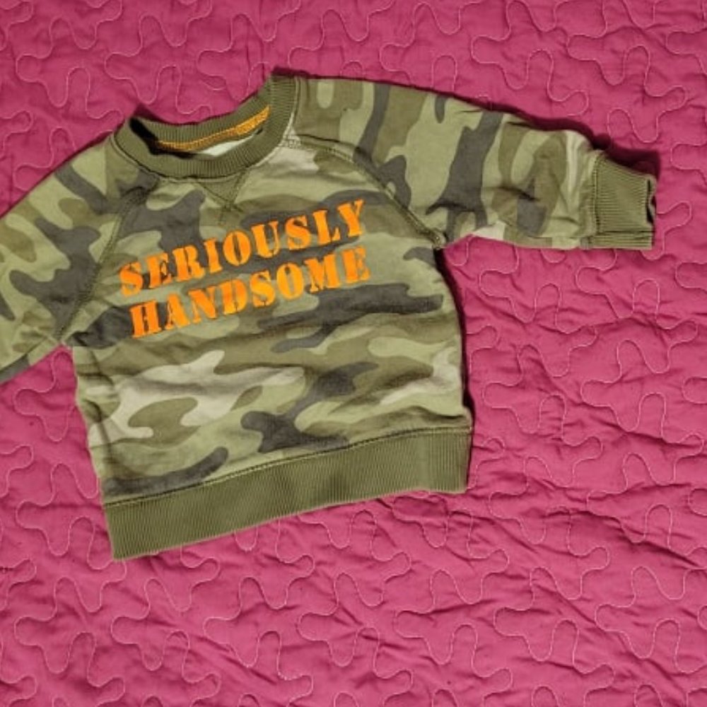 Carters- Seriously Handsome Pullover Camo Sweater